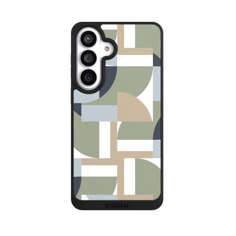 Galaxy S26+ NIVOpure Polygones futuristes du Bauhaus Beige