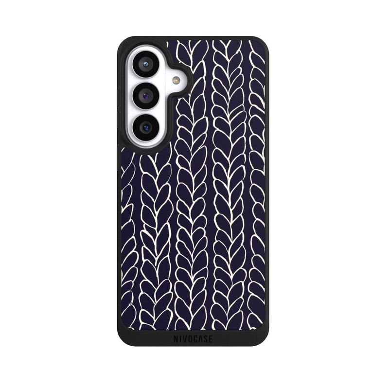 Galaxy S26+ NIVOpure gezeichnete Wollzöpfe Marine