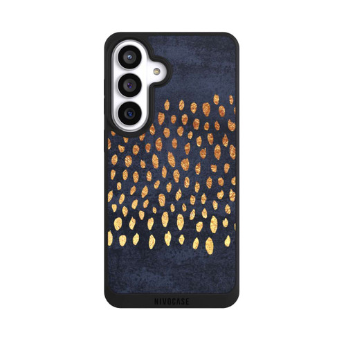 Samsung Galaxy S26+ NIVOpure Muster Gold und Marine