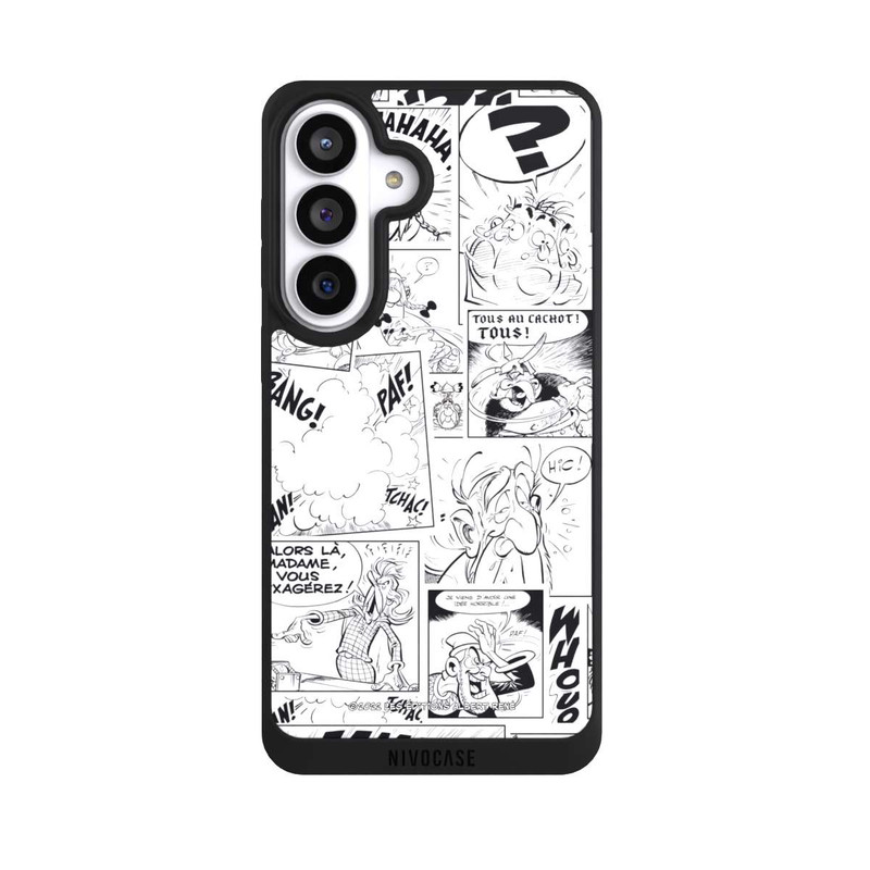 Galaxy S26+ NIVOpure Asterix Comic Schwarz und Weiß