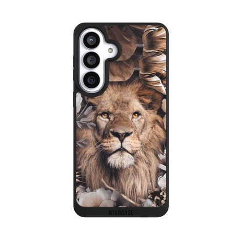 Samsung Galaxy S26+ NIVOpure Löwe Blumenrahmen Beige