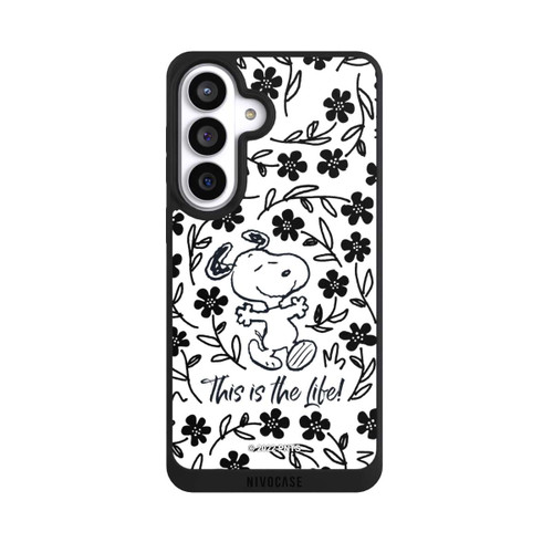 Samsung Galaxy S26+ NIVOpure Snoopy schwarz und weiß This Is The Life