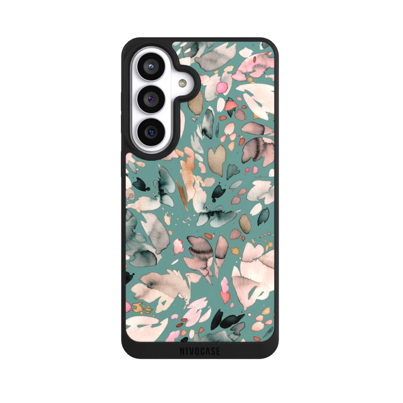 Galaxy S26+ NIVOpure Abstrakte Blumenblätter grün