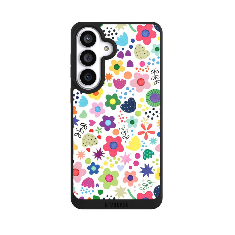 Galaxy S26+ NIVOpure Fleurs psychédéliques colorées