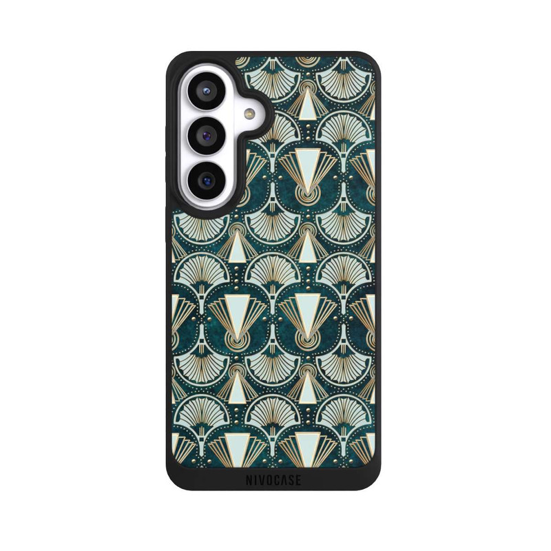 Galaxy S26+ NIVOpure Art Deco Green Pattern