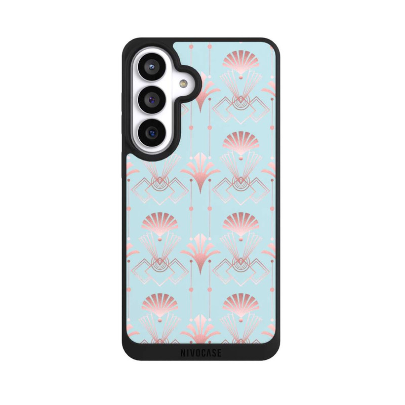Galaxy S26+ NIVOpure Art Deco Rose Gold Elegance Blue