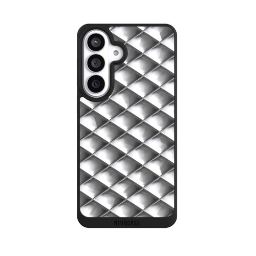 Samsung Galaxy S26+ NIVOpure Glamour Silver Squares