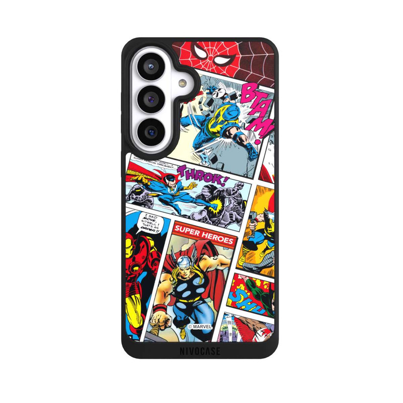 Galaxy S26+ NIVOpure Marvel Retro Comic Blue