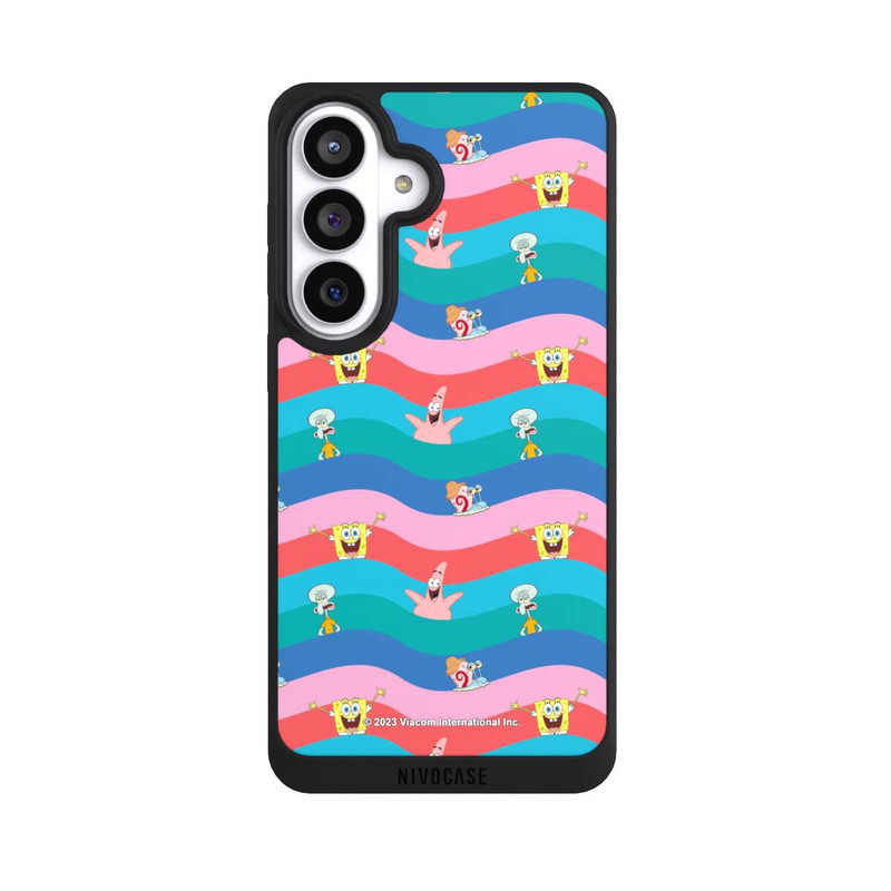 Galaxy S26+ NIVOpure Spongebob Freunde Bunte Wellen