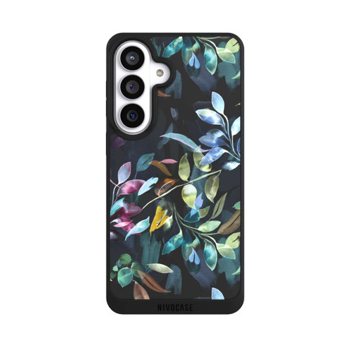 Samsung Galaxy S26+ NIVOpure Mystische Aquarellblätter schwarz