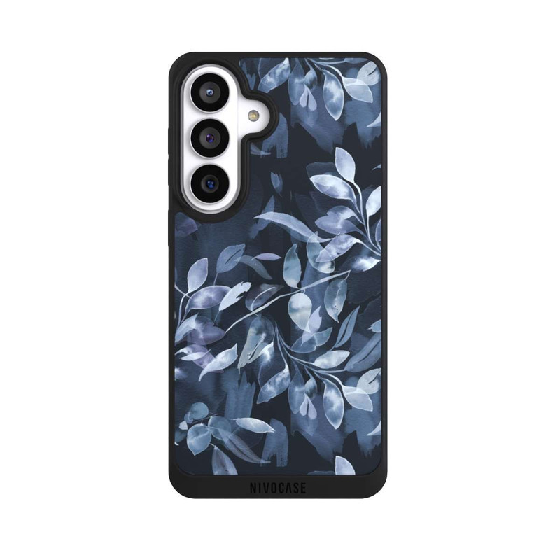 Galaxy S26+ NIVOpure Watercolor Mystic Leaves Navy