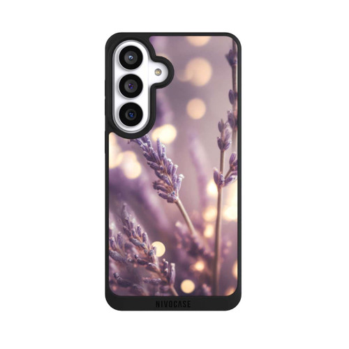 Samsung Galaxy S26+ NIVOpure Lavande en gros plan avec IA