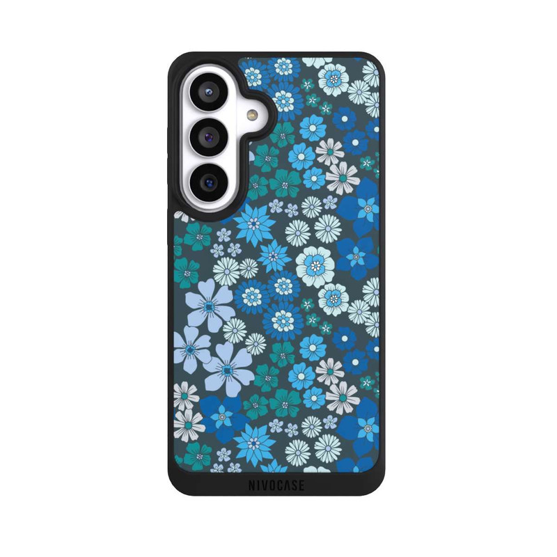 Galaxy S26+ NIVOpure Fleurs bleues DeinDesign