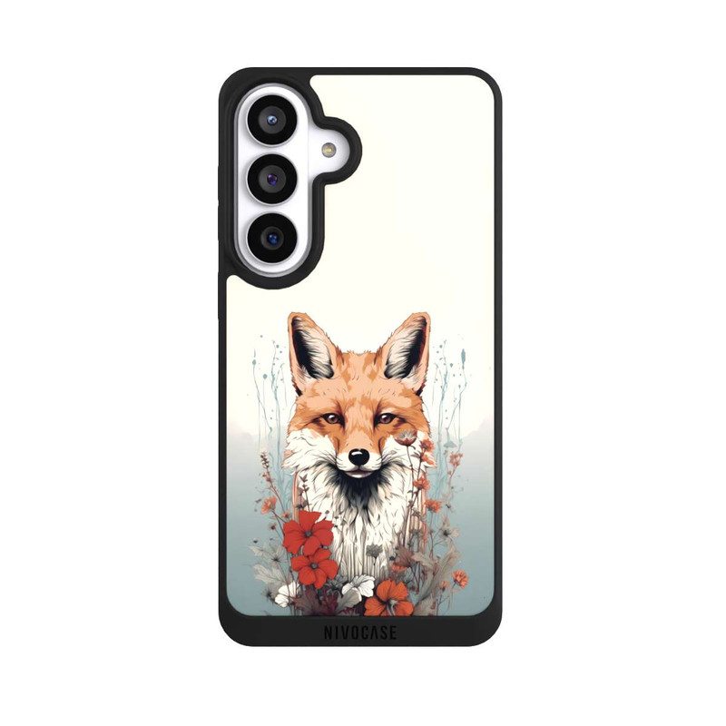 Galaxy S26+ NIVOpure Renard avec des fleurs