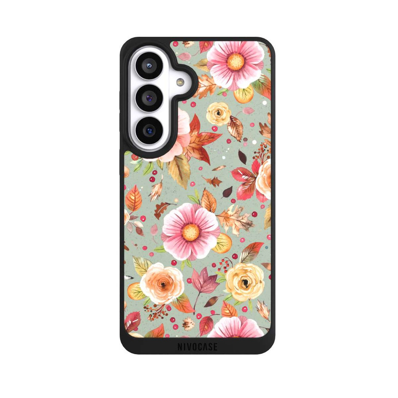 Galaxy S26+ NIVOpure Fleurs d'automne Vert tendre