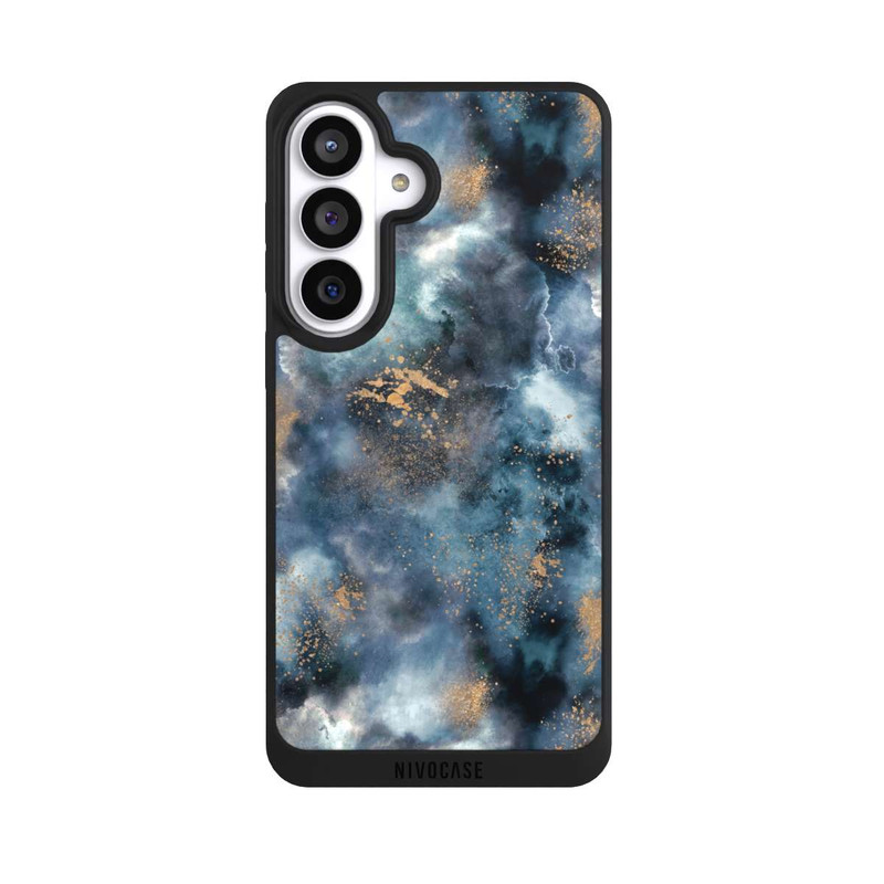 Galaxy S26+ NIVOpure Smoky Marble Watercolor Navy
