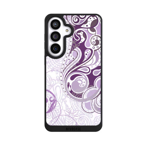 Samsung Galaxy S26+ NIVOpure Purple and White Autumn Pattern