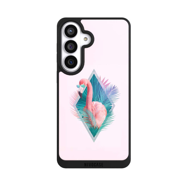 Galaxy S26+ NIVOpure Feuilles tropicales Flamant