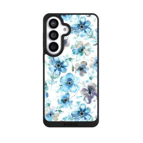 Samsung Galaxy S26+ NIVOpure Blaues Blumenmuster Trendy