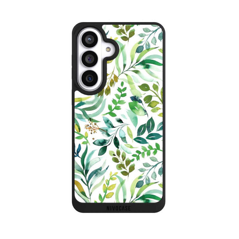 Galaxy S26+ NIVOpure Aquarelle Palmes Feuilles Botanique Vert