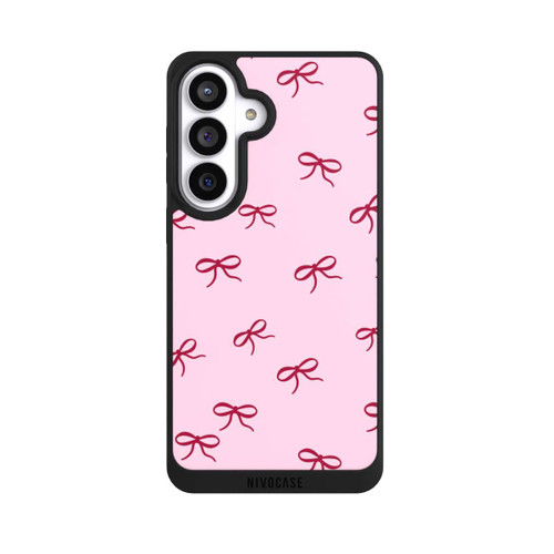 Samsung Galaxy S26+ NIVOpure Schleifen Pattern Rot Pink