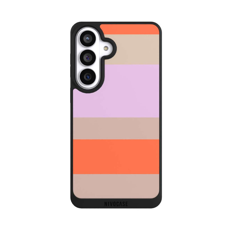 Galaxy S26+ NIVOpure Moca Lila Orange Stripes
