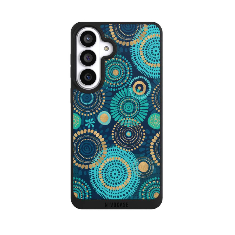 Galaxy S26+ NIVOpure Blockprint India Teal Gold