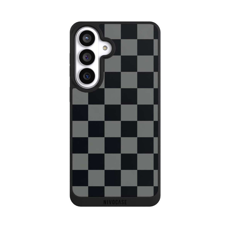 Galaxy S26+ NIVOpure Checked Pattern Black Grey