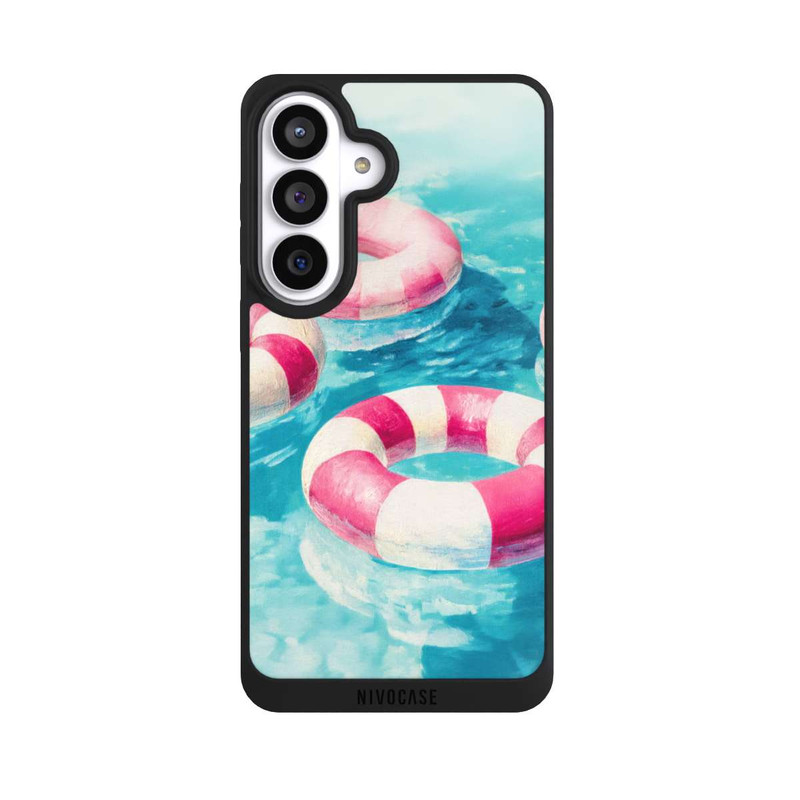 Galaxy S26+ NIVOpure Striped Swim Rings in The Pool