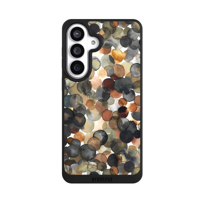 Galaxy S26+ NIVOpure Watercolor Dots Brown Pattern
