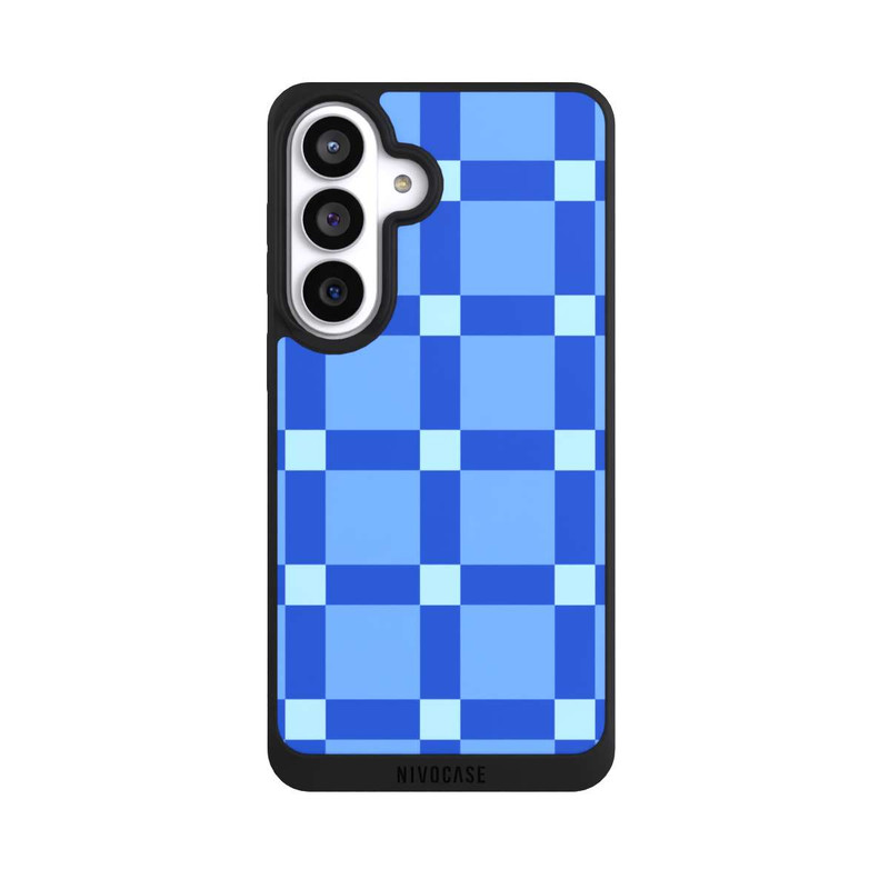 Galaxy S26+ NIVOpure Big Blue Checked Pattern