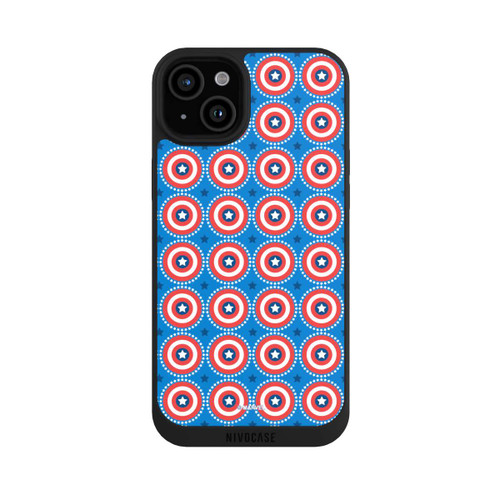 Apple iPhone 15 Plus NIVOpure Captain American Shield Pattern