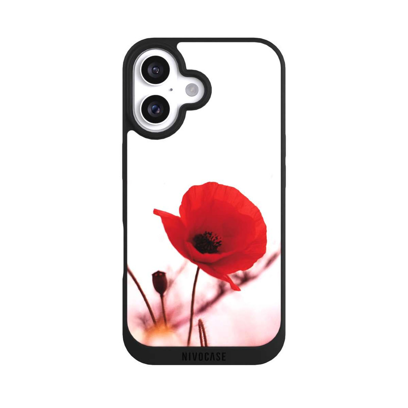 iPhone 16 NIVOpure Rote Mohnblumen