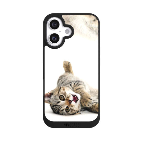 Apple iPhone 16 NIVOpure Cat Rolling around