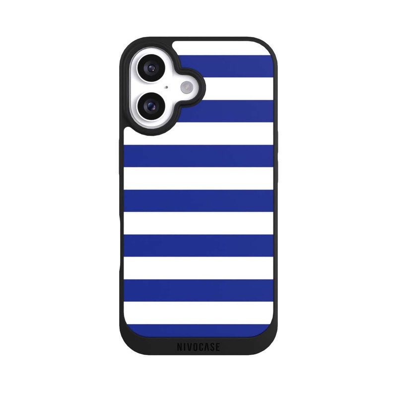 iPhone 16 NIVOpure Sailorstripes Blau
