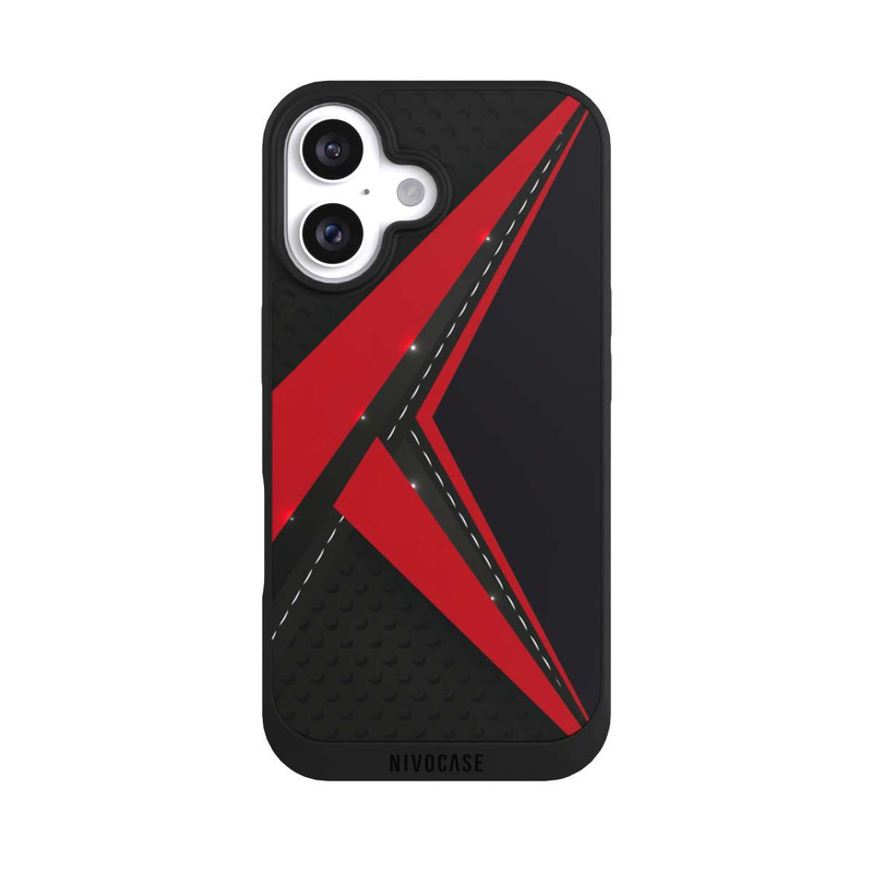 iPhone 16 NIVOpure Carbon for Men - Red