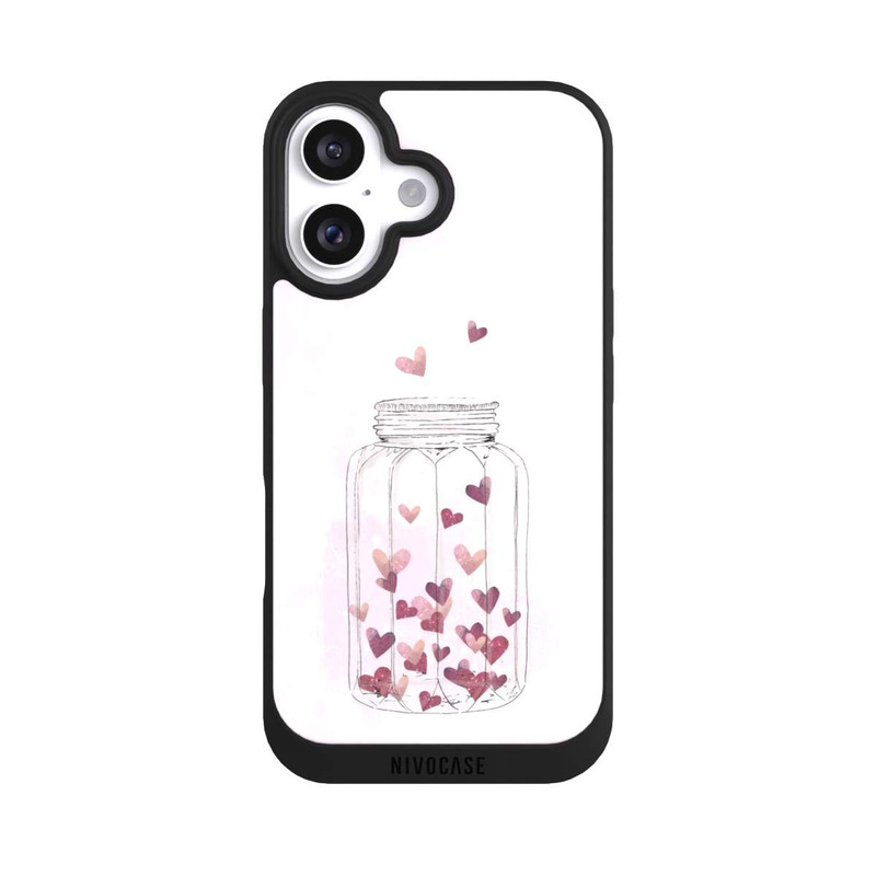 iPhone 16 NIVOpure Herzen im Glas