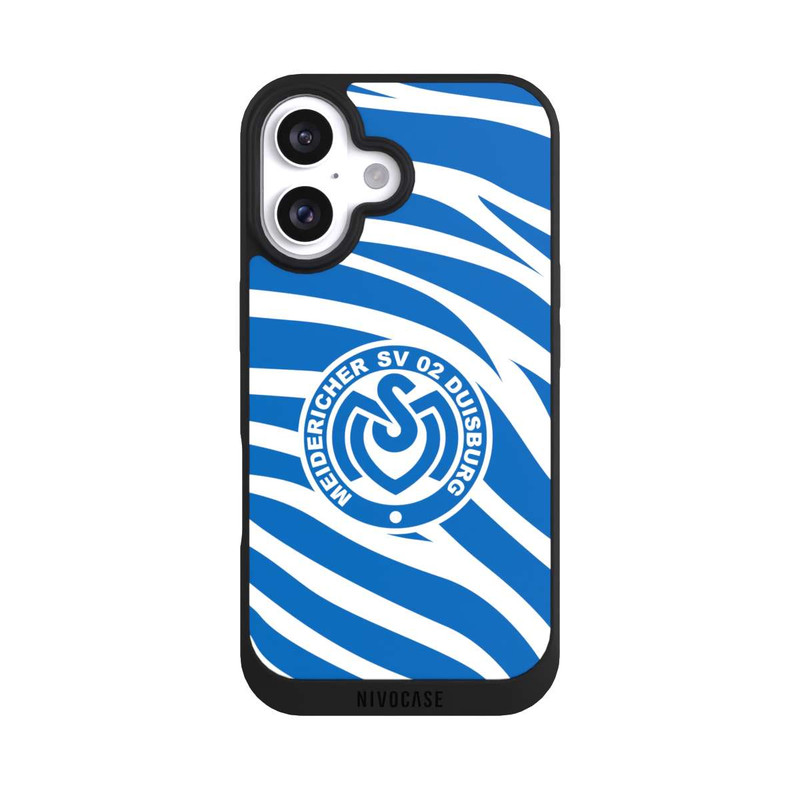 iPhone 16 NIVOpure Blaues Zebra MSV