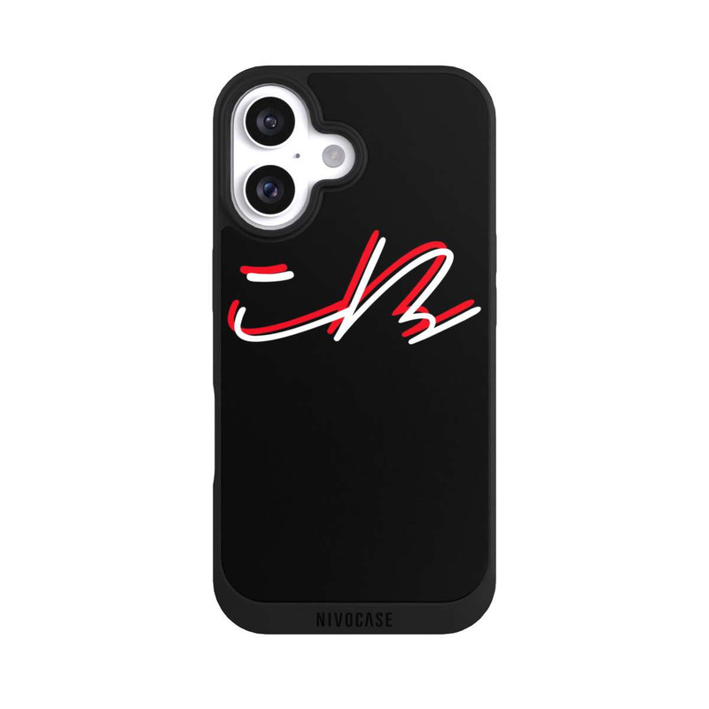 iPhone 16 NIVOpure Iblali - Logo Weiß Rot