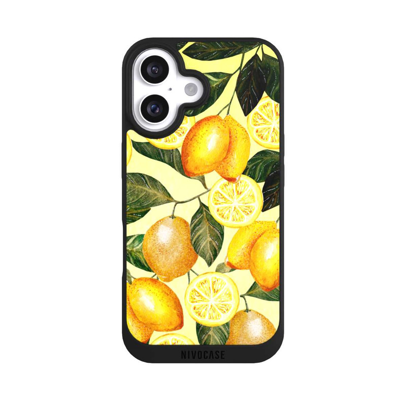 iPhone 16 NIVOpure Gelber Sommer mit Zitronen