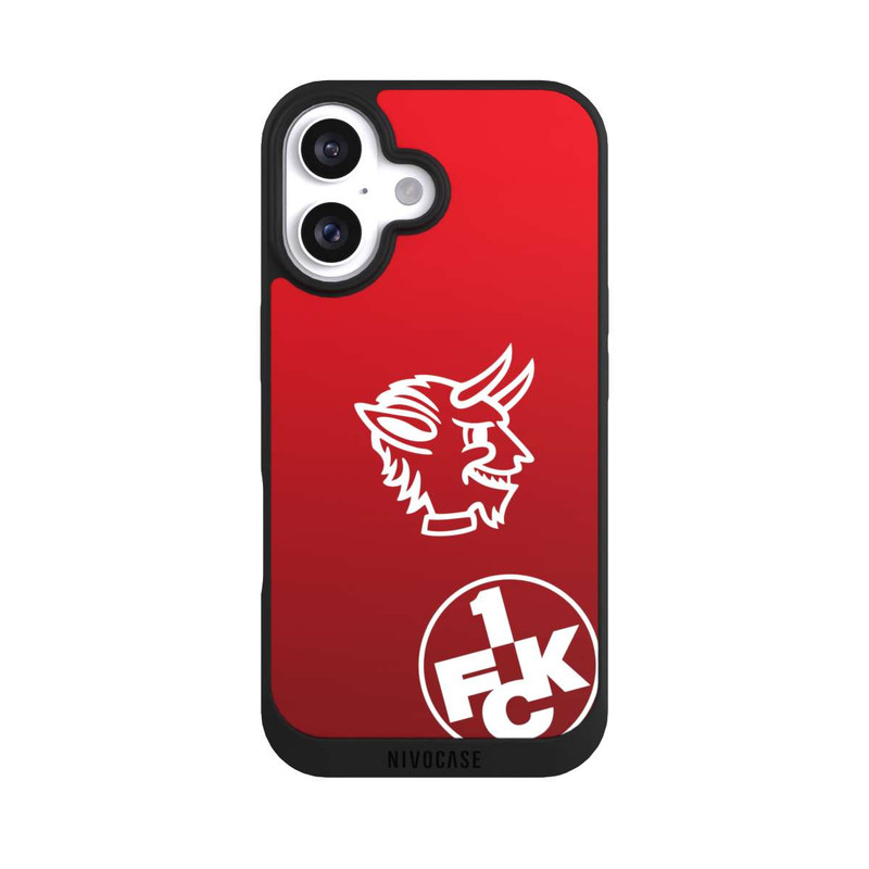iPhone 16 NIVOpure Teufelskopf FCK auf Rot