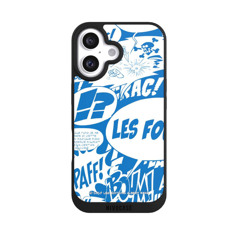 iPhone 16 NIVOpure Sprechblasen Asterix Blau