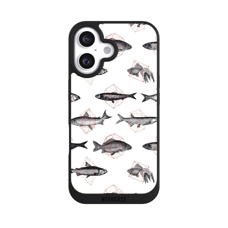 iPhone 16 NIVOpure Fische in Geometrie