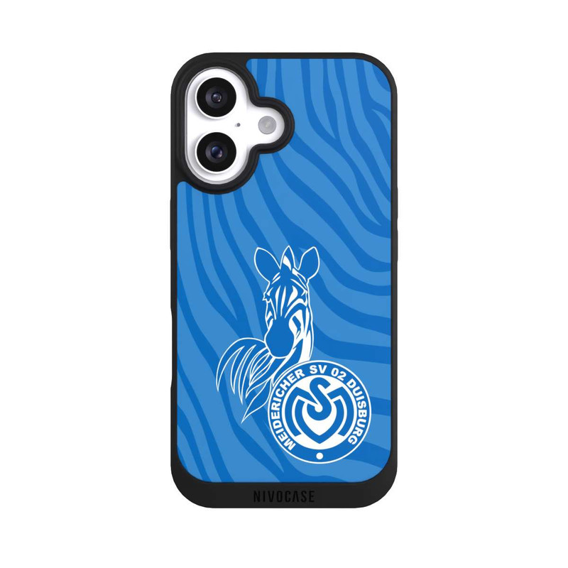 iPhone 16 NIVOpure Zebra Hellblau - MSV