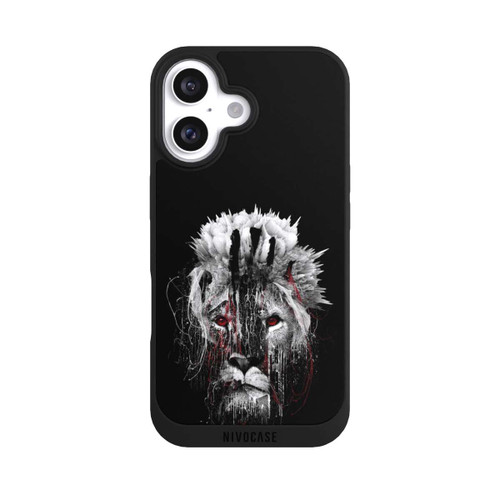 Apple iPhone 16 NIVOpure Löwe Rote Augen