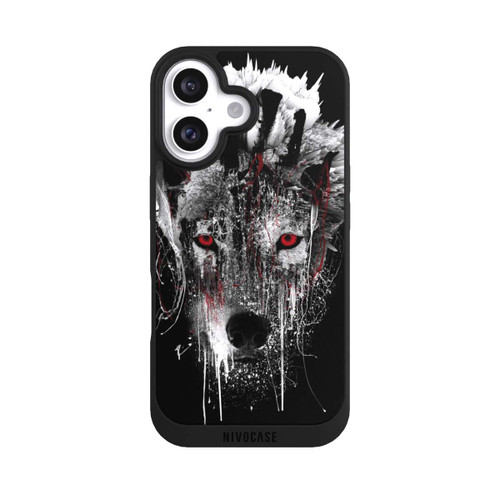 Apple iPhone 16 NIVOpure Rote Augen Wolf