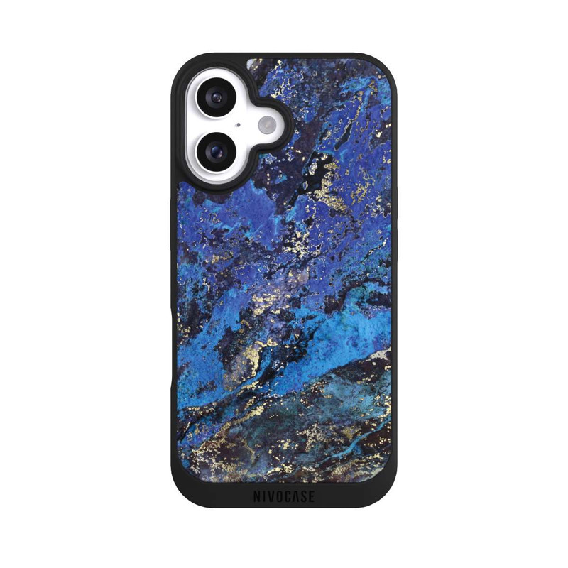 iPhone 16 NIVOpure Lapislazuli blau und gold