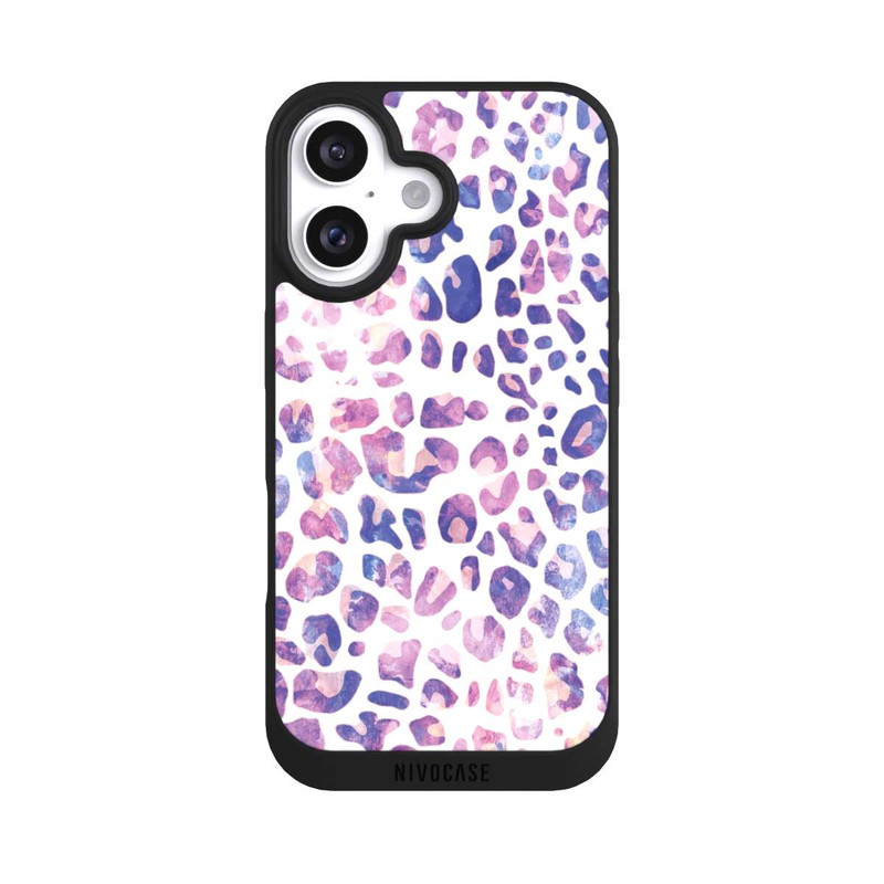 iPhone 16 NIVOpure Rosa lila Leopard