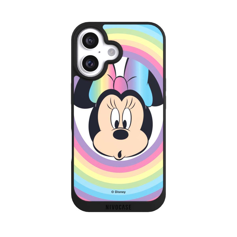 iPhone 16 NIVOpure Minnie Arc-en-ciel Rond