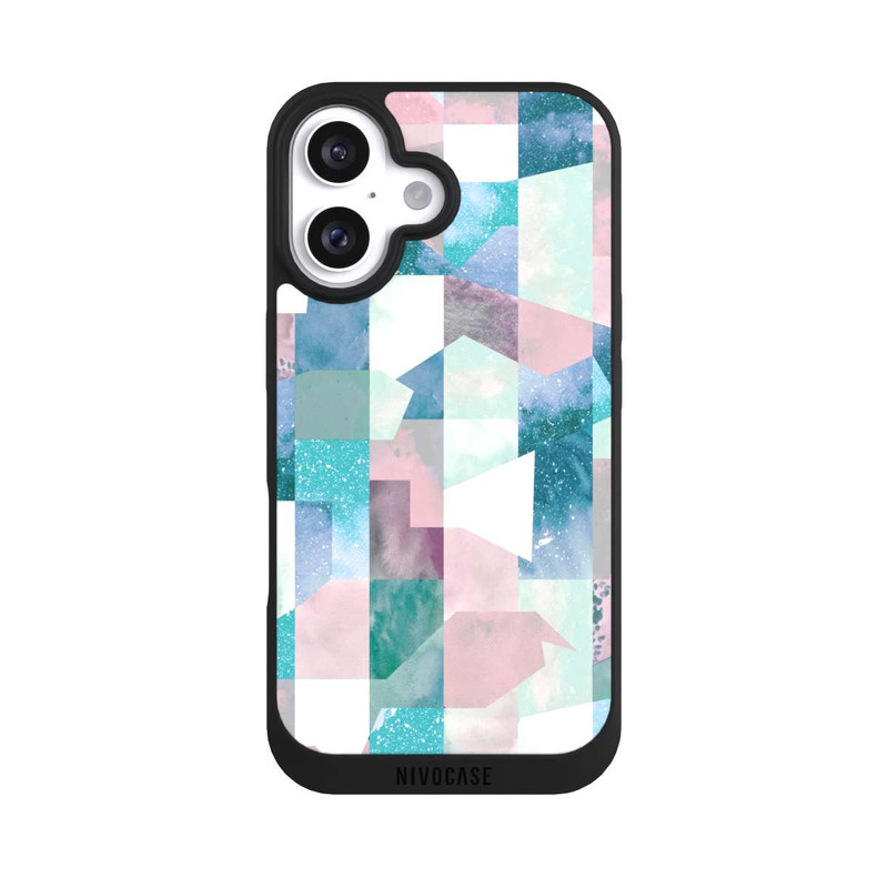 iPhone 16 NIVOpure Collage Textur Pastell
